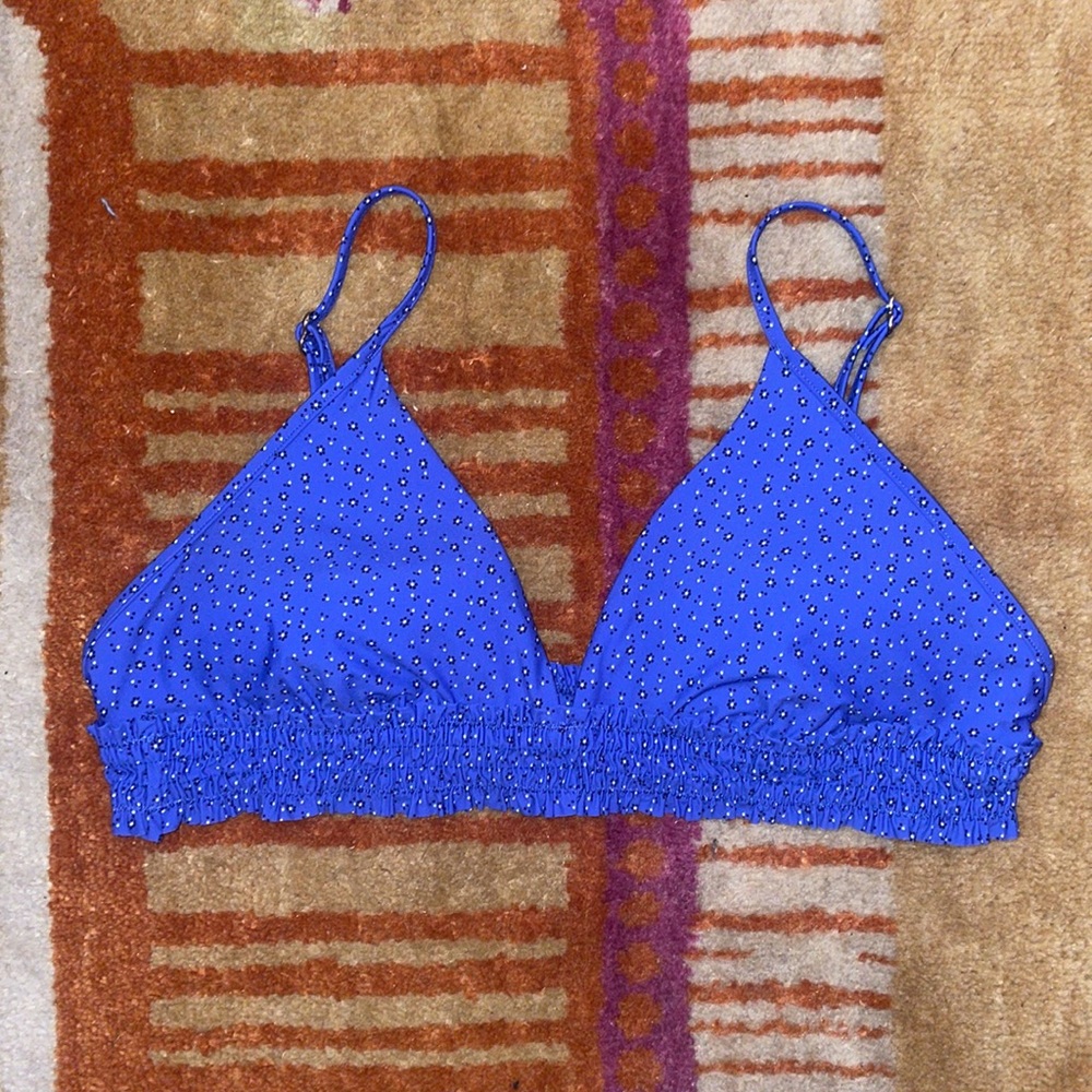 Seafolly El Dorado Frill Bralette Bikini Top SZ US 10 - Picture 4 of 6